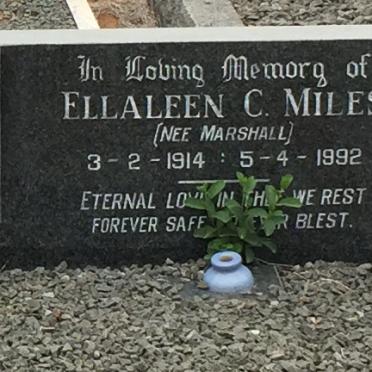 MILES Ellaleen Champion nee MARSHALL 1914-1992