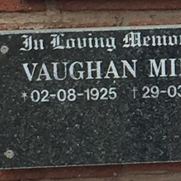 MILES Vaughan 1925-1981