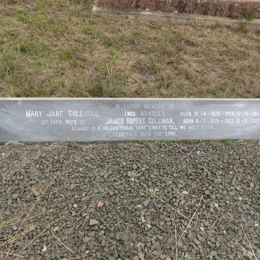 CULLINAN James Rupert 1878-1969 &amp; Mary Jane WARDLE 1878-1967