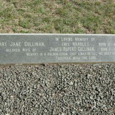 CULLINAN James Rupert 1878-1969 &amp; Mary Jane WARDLE 1878-1967