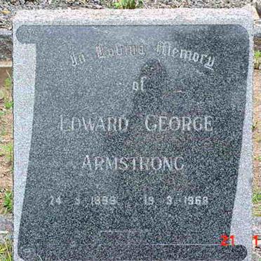 ARMSTRONG Edward George 1896-1968