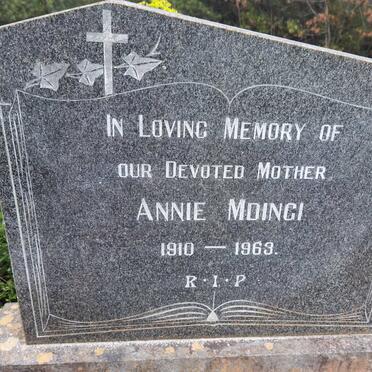 MDINGI Annie 1910-1963