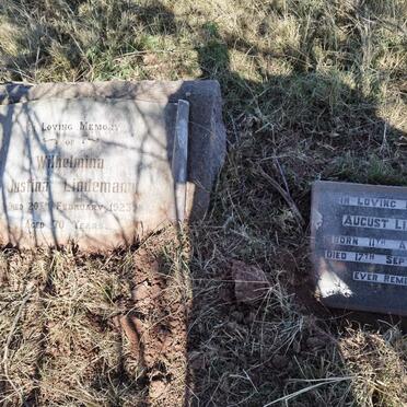 LINDEMANN August 1852-1928 &amp; Wilhelmina Justina -1923