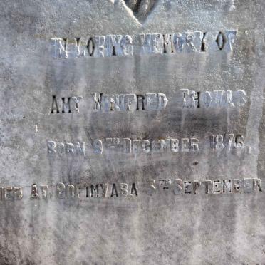 THOMAS Amy Winifred 1876-1902