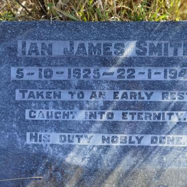 SMITH Ian James 1925-1948