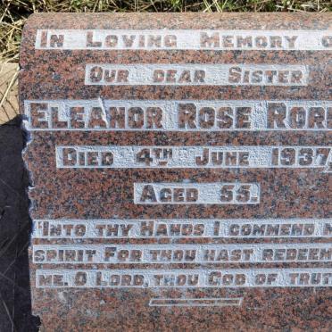 RORKE Eleanor Rose -1937