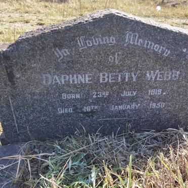 WEBB Daphne Betty 1919-1950