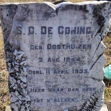 CONING S.C., de nee OOSTHUIZEN 1844-1935