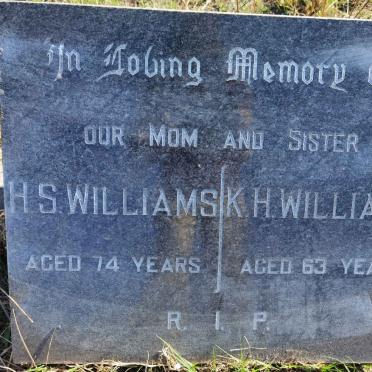WILLIAMS H.S. :: WILLIAMS K.H.