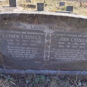 CASSELS John 1892-1960 &amp; Esther 1894-1963