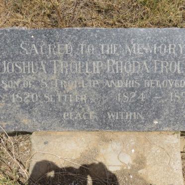 TROLLIP Joshua -1887 &amp; Rhoda Ann 1824-1898