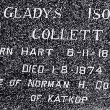 COLLETT Gladys Isobel nee HART 1886-1974