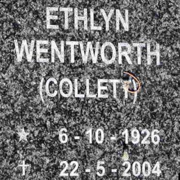 WENTWORTH Ethlyn nee COLLETT 1926-2004