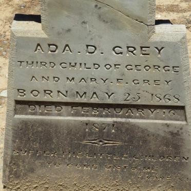 GREY Ada D. 1868-1871