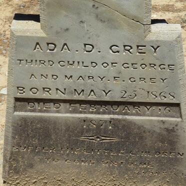 GREY Ada D. 1868-1871