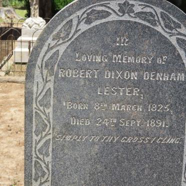 LESTER Robert Dixon Denham 1825-1891
