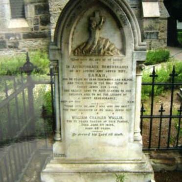 WALLIS William Charles -1898 &amp; Sarah  -1893