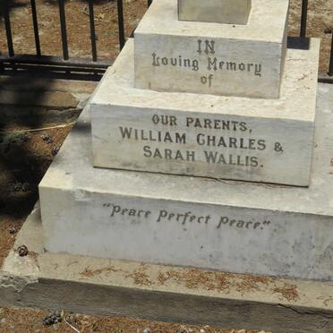 WALLIS William Charles &amp; Sarah