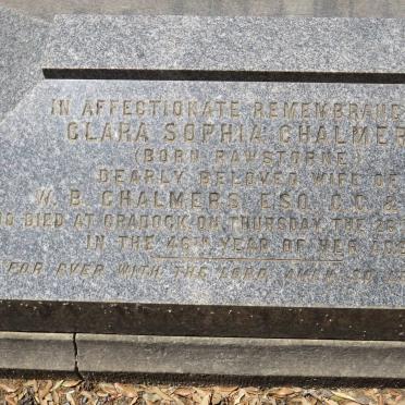 CHALMERS Clara Sophia nee RAWSTORNE -1879