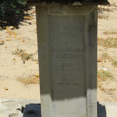 CARTER Harry George -1885