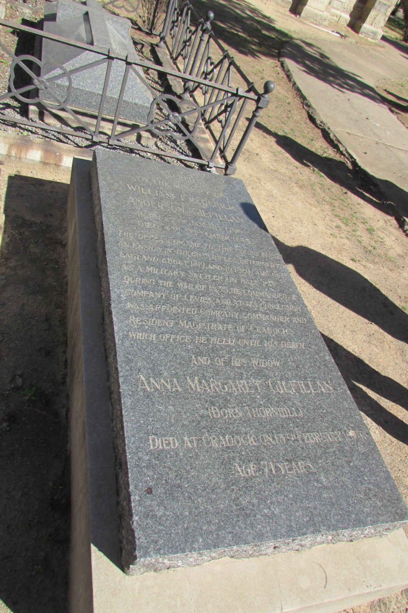GILFILLAN William Frederick Anderson 1796-185? &amp; Anna Margaret THORNHILL 1807-1879