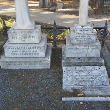 HECKRATH James Adolph 1847-1897 :: HECKRATH James Smith -1902 :: HECKRATH Max -1888