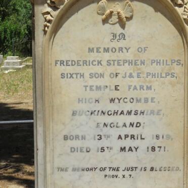 PHILPS Frederick Stephen 1819-1871