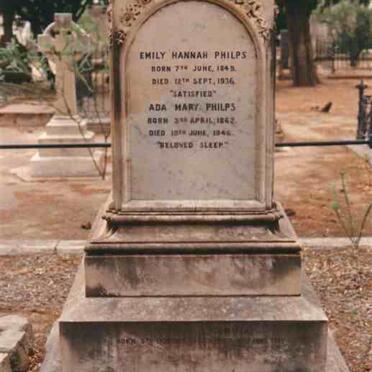 PHILPS Emily Hannah 1849-1936 :: PHILPS Ada Mary 1862-1946
