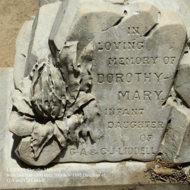 LIDDELL Dorothy Mary 1891-1892