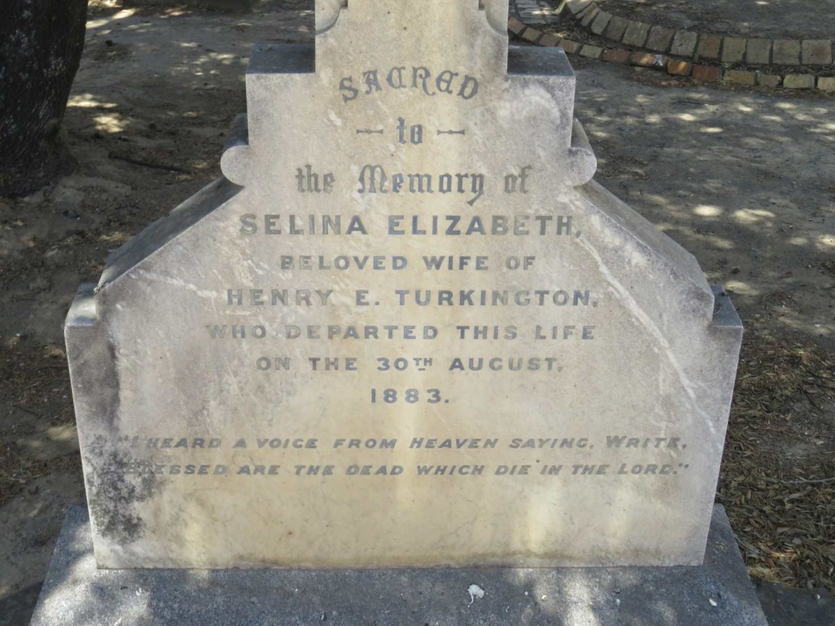 TURKINGTON Selina Elizabeth  -1883