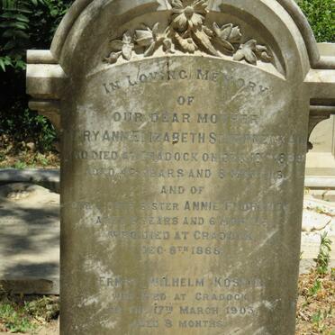 SCHERNECKAU Mary Ann Elizabeth -1899 :: SCHERNECKAU Annie Florence -1888 :: KÖSTER Ernst Wilhelm -1903