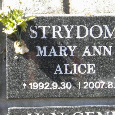STRYDOM Mary Ann Alice 1992-2007