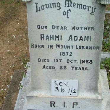 ADAMI Rahmi -1958