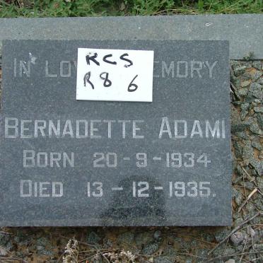 ADAMI Bernadette 1934-1935