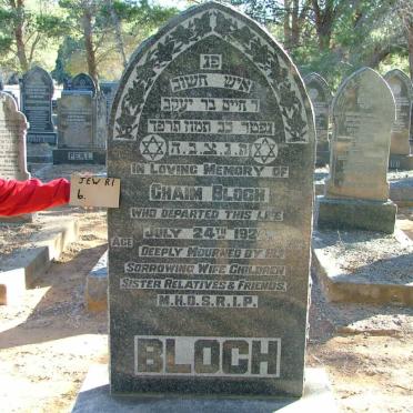 BLOCH Chaim -1924