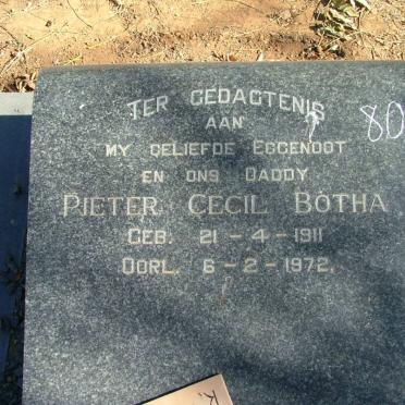 BOTHA Pieter Cecil 1911-1972