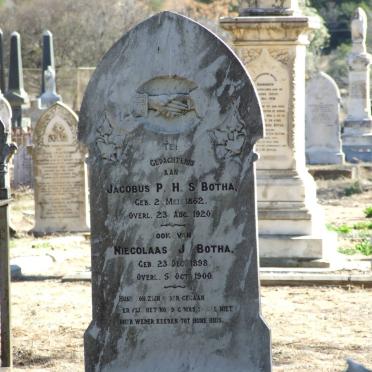 BOTHA Jacobus P.H.S. 1862-1920 :: BOTHA Niecolaas J. 1898-1900