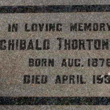 BUTLER Archibald Thorton 1876-1931