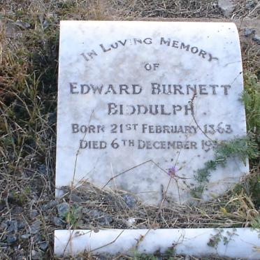 BIDDULPH Edward Burnett 1863-1935