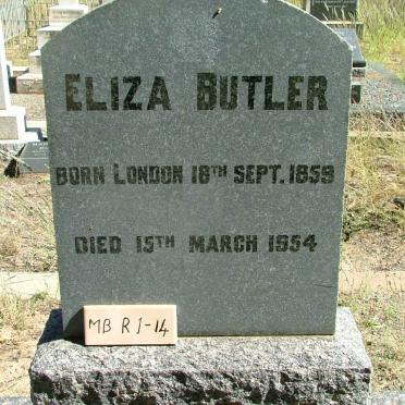 BUTLER Eliza 1859-1954