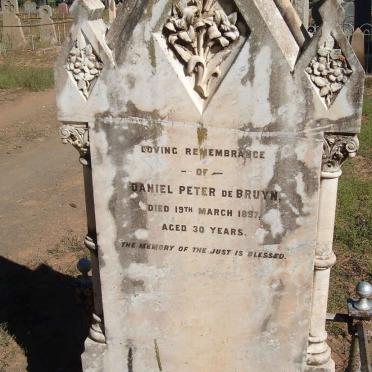 BRUYN Daniel Peter, de -1897
