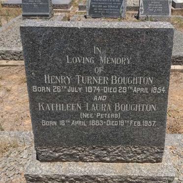 BOUGHTON Henry Turner 1874-1954 &amp; Kathleen Laura PETERS 1883-1957