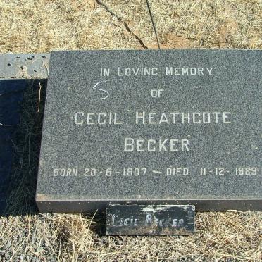 BECKER Cecil Heathcote 1907-1989