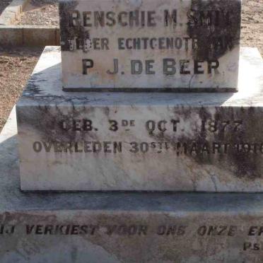 BEER Renschie M., de nee SMIT 1877-1916