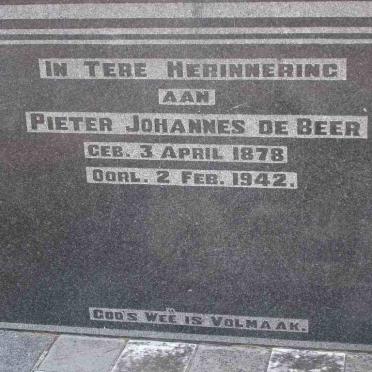 BEER Pieter Johannes, de 1878-1942