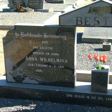 BESTER Jan Harm 1918-1981 &amp; Anna Wilhelmina THERON 1931-