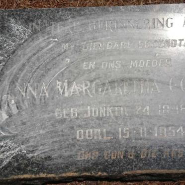 CONRADIE Anna Margaretha nee JONKER 1886-1954