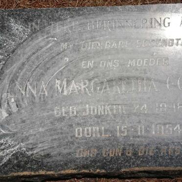 CONRADIE Anna Margaretha nee JONKER 1886-1954