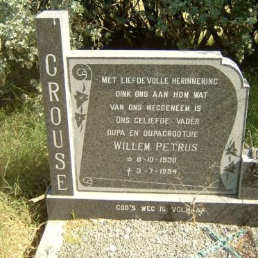 CROUSE Willem Petrus 1930-1994