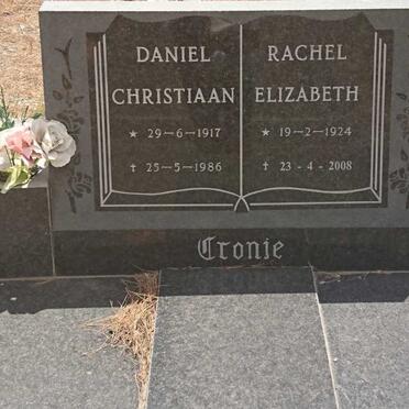 CRONJE Daniel Christiaan 1917-1986 &amp; Rachel Elizabeth 1924-2008